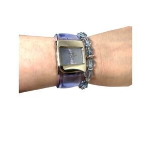 Geneva Translucent Blue Statement Watch + Bracelet Bundle ✨💙